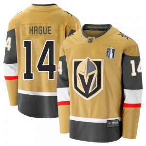 Fanatics Branded Nicolas Hague Vegas Golden Knights Men's Premier Breakaway 2020/21 Alternate 2023 Stanley Cup Final Jersey - Go
