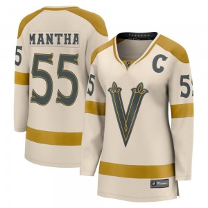 Fanatics Branded Anthony Mantha Vegas Golden Knights Women's Cream 2024 Winter Classic Breakaway Jersey - Gold