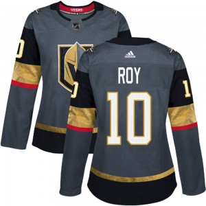 Adidas Nicolas Roy Vegas Golden Knights Women's Authentic Gray Home Jersey - Gold