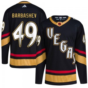 Adidas Ivan Barbashev Vegas Golden Knights Youth Authentic Black Reverse Retro 2.0 Jersey - Gold