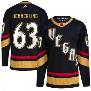 Adidas Ben Hemmerling Vegas Golden Knights Youth Authentic Black Reverse Retro 2.0 Jersey - Gold