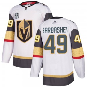 Adidas Ivan Barbashev Vegas Golden Knights Youth Authentic White Away 2023 Stanley Cup Final Jersey - Gold