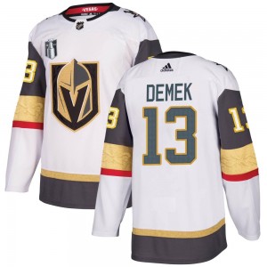 Adidas Jakub Demek Vegas Golden Knights Youth Authentic White Away 2023 Stanley Cup Final Jersey - Gold
