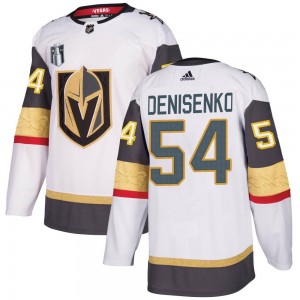 Adidas Grigori Denisenko Vegas Golden Knights Youth Authentic White Away 2023 Stanley Cup Final Jersey - Gold