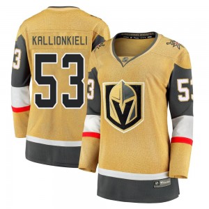 Fanatics Branded Marcus Kallionkieli Vegas Golden Knights Women's Premier Breakaway 2020/21 Alternate Jersey - Gold