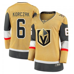 Fanatics Branded Kaedan Korczak Vegas Golden Knights Women's Premier Breakaway 2020/21 Alternate Jersey - Gold