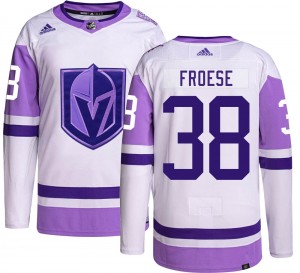 Adidas Byron Froese Vegas Golden Knights Men's Authentic Hockey Fights Cancer Jersey - Gold
