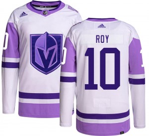 Adidas Nicolas Roy Vegas Golden Knights Men's Authentic Hockey Fights Cancer Jersey - Gold