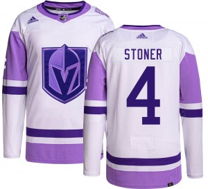Adidas Clayton Stoner Vegas Golden Knights Men's Authentic Hockey Fights Cancer Jersey - Gold