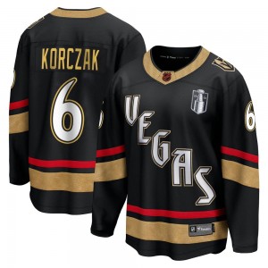 Fanatics Branded Kaedan Korczak Vegas Golden Knights Youth Breakaway Black Special Edition 2.0 2023 Stanley Cup Final Jersey - G
