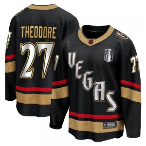 Fanatics Branded Shea Theodore Vegas Golden Knights Youth Breakaway Black Special Edition 2.0 2023 Stanley Cup Final Jersey - Go