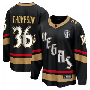 Fanatics Branded Logan Thompson Vegas Golden Knights Youth Breakaway Black Special Edition 2.0 2023 Stanley Cup Final Jersey - G