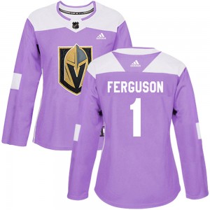 Adidas Dylan Ferguson Vegas Golden Knights Women's Authentic Fights Cancer Practice Jersey - Purple
