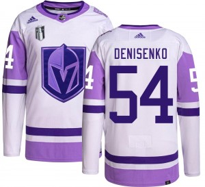 Adidas Grigori Denisenko Vegas Golden Knights Youth Authentic Hockey Fights Cancer 2023 Stanley Cup Final Jersey - Gold