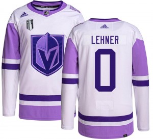 Adidas Robin Lehner Vegas Golden Knights Youth Authentic Hockey Fights Cancer 2023 Stanley Cup Final Jersey - Gold