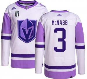 Adidas Brayden McNabb Vegas Golden Knights Youth Authentic Hockey Fights Cancer 2023 Stanley Cup Final Jersey - Gold