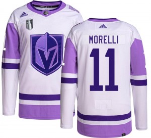 Adidas Mason Morelli Vegas Golden Knights Youth Authentic Hockey Fights Cancer 2023 Stanley Cup Final Jersey - Gold