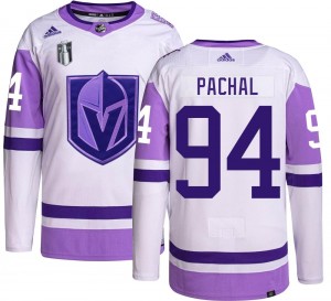 Adidas Brayden Pachal Vegas Golden Knights Youth Authentic Hockey Fights Cancer 2023 Stanley Cup Final Jersey - Gold