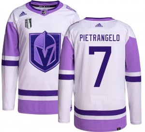 Adidas Alex Pietrangelo Vegas Golden Knights Youth Authentic Hockey Fights Cancer 2023 Stanley Cup Final Jersey - Gold