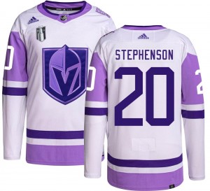 Adidas Chandler Stephenson Vegas Golden Knights Youth Authentic Hockey Fights Cancer 2023 Stanley Cup Final Jersey - Gold