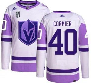 Adidas Lukas Cormier Vegas Golden Knights Men's Authentic Hockey Fights Cancer 2023 Stanley Cup Final Jersey - Gold