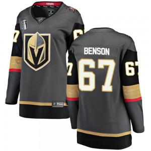 Fanatics Branded Tyler Benson Vegas Golden Knights Women's Breakaway Black Home 2023 Stanley Cup Final Jersey - Gold