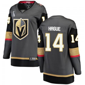 Fanatics Branded Nicolas Hague Vegas Golden Knights Women's Breakaway Black Home 2023 Stanley Cup Final Jersey - Gold