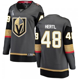 Fanatics Branded Tomas Hertl Vegas Golden Knights Women's Breakaway Black Home 2023 Stanley Cup Final Jersey - Gold