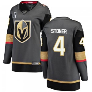 Fanatics Branded Clayton Stoner Vegas Golden Knights Women's Breakaway Black Home 2023 Stanley Cup Final Jersey - Gold
