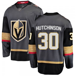 Fanatics Branded Michael Hutchinson Vegas Golden Knights Youth Breakaway Black Home Jersey - Gold