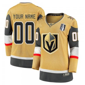 Fanatics Branded Custom Vegas Golden Knights Women's Premier Custom Breakaway 2020/21 Alternate 2023 Stanley Cup Final Jersey - 