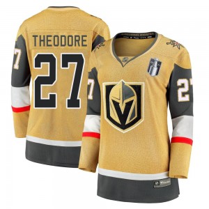 Fanatics Branded Shea Theodore Vegas Golden Knights Women's Premier Breakaway 2020/21 Alternate 2023 Stanley Cup Final Jersey - 