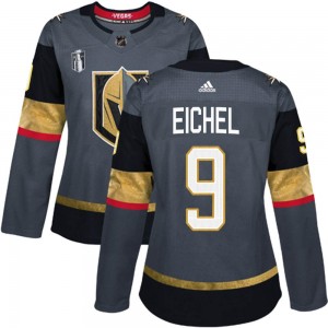 Adidas Jack Eichel Vegas Golden Knights Women's Authentic Gray Home 2023 Stanley Cup Final Jersey - Gold
