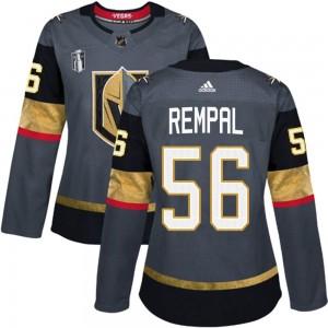 Adidas Sheldon Rempal Vegas Golden Knights Women's Authentic Gray Home 2023 Stanley Cup Final Jersey - Gold