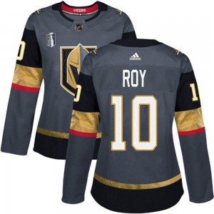 Adidas Nicolas Roy Vegas Golden Knights Women's Authentic Gray Home 2023 Stanley Cup Final Jersey - Gold