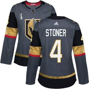 Adidas Clayton Stoner Vegas Golden Knights Women's Authentic Gray Home 2023 Stanley Cup Final Jersey - Gold