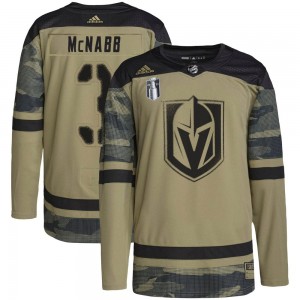 Adidas Brayden McNabb Vegas Golden Knights Youth Authentic Camo Military Appreciation Practice 2023 Stanley Cup Final Jersey - G