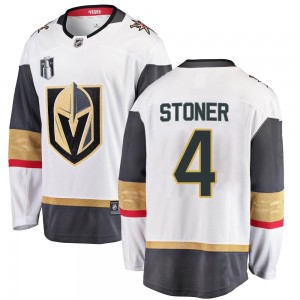 Fanatics Branded Clayton Stoner Vegas Golden Knights Youth Breakaway White Away 2023 Stanley Cup Final Jersey - Gold