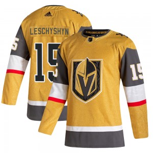 Adidas Jake Leschyshyn Vegas Golden Knights Youth Authentic 2020/21 Alternate Jersey - Gold