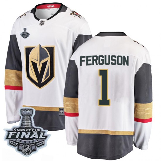 Fanatics Branded Dylan Ferguson Vegas Golden Knights Men's Breakaway White Away 2018 Stanley Cup Final Patch Jersey - Gold