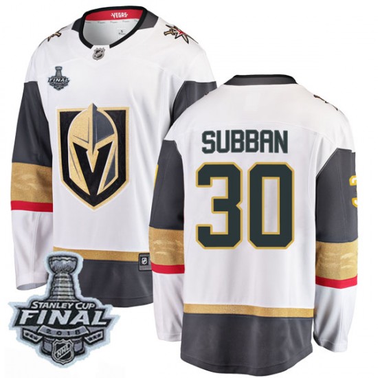 Fanatics Branded Malcolm Subban Vegas Golden Knights Men's Breakaway White Away 2018 Stanley Cup Final Patch Jersey - Gold