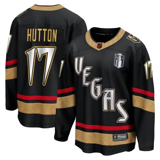 Fanatics Branded Ben Hutton Vegas Golden Knights Men's Breakaway Black Special Edition 2.0 2023 Stanley Cup Final Jersey - Gold