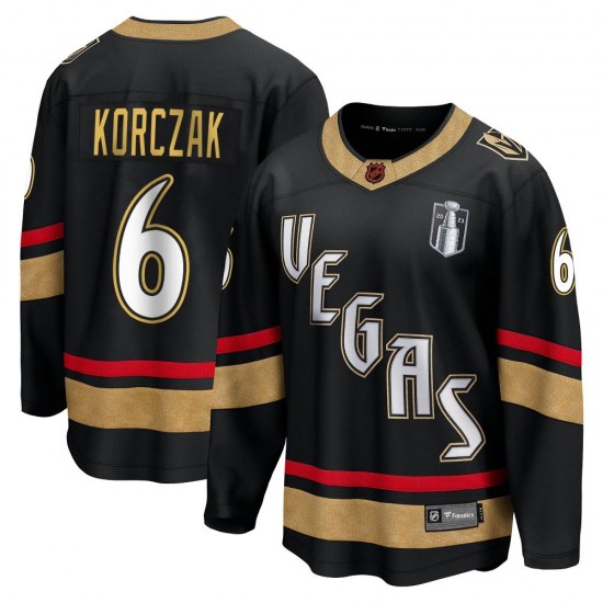 Fanatics Branded Kaedan Korczak Vegas Golden Knights Men's Breakaway Black Special Edition 2.0 2023 Stanley Cup Final Jersey - G