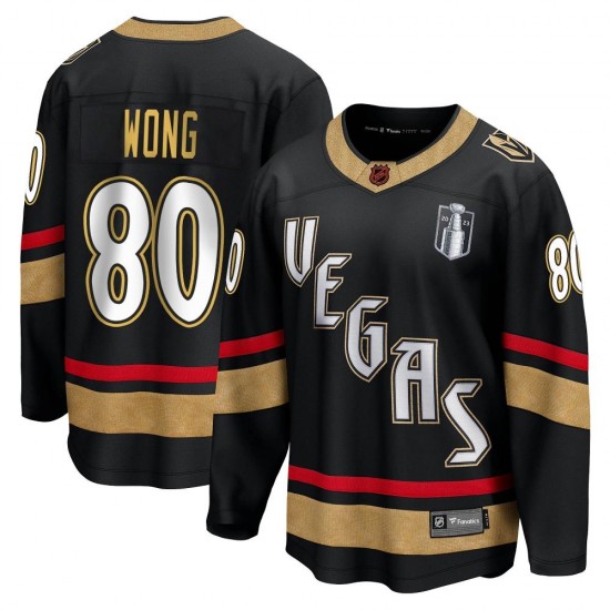 Fanatics Branded Tyler Wong Vegas Golden Knights Men's Breakaway Black Special Edition 2.0 2023 Stanley Cup Final Jersey - Gold