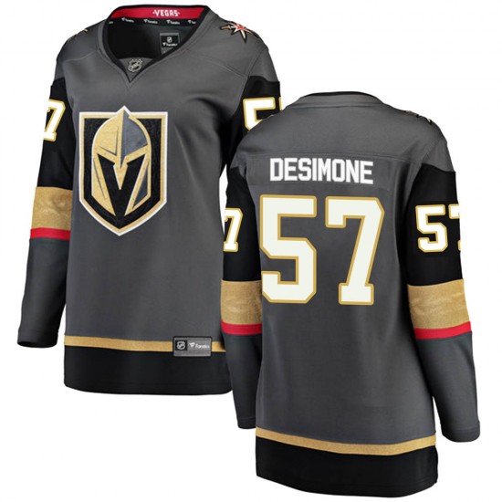 Fanatics Branded Nick DeSimone Vegas Golden Knights Women's Breakaway Black Home Jersey - Gold