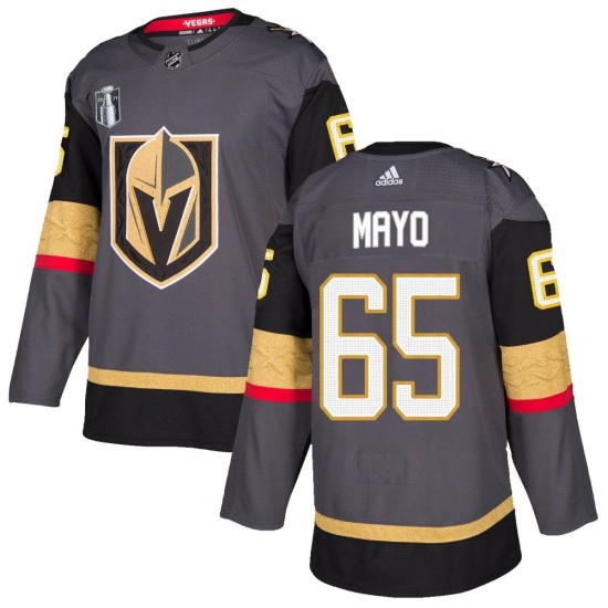 Adidas Dysin Mayo Vegas Golden Knights Men's Authentic Gray Home 2023 Stanley Cup Final Jersey - Gold