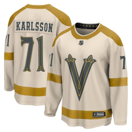 Fanatics Branded William Karlsson Vegas Golden Knights Men's Cream 2024 Winter Classic Breakaway Jersey - Gold