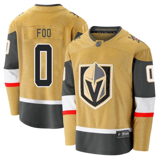 Fanatics Branded Spencer Foo Vegas Golden Knights Men's Premier Breakaway 2020/21 Alternate Jersey - Gold