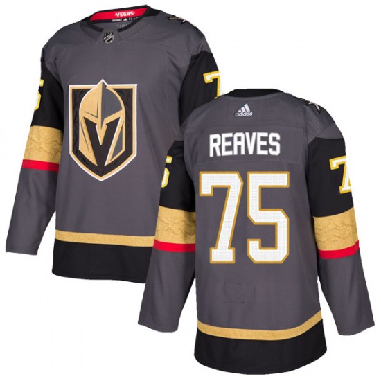 Adidas Ryan Reaves Vegas Golden Knights Men's Authentic Gray Home Jersey - Gold