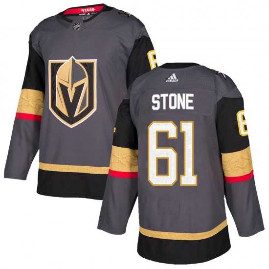 Adidas Mark Stone Vegas Golden Knights Men's Authentic Gray Home Jersey - Gold